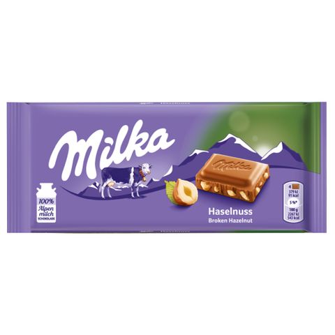 Tablete de Chocolate Avelã Pedaços 100g - Milka