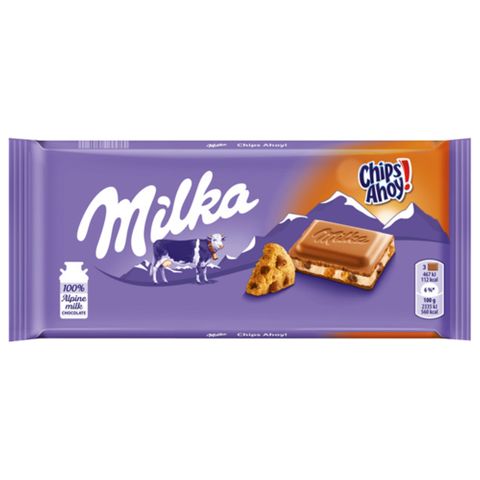 Tablete de Chocolate Chips Ahoy 100g - Milka