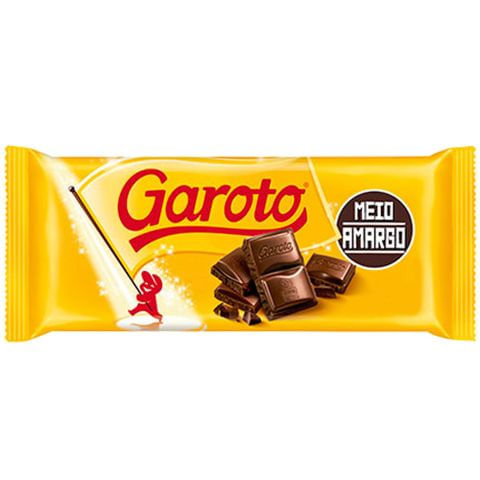 Tablete de Chocolate Meio Amargo 90g - Garoto