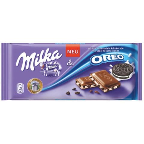 Tablete de Chocolate Oreo Biscoito 100g - Milka