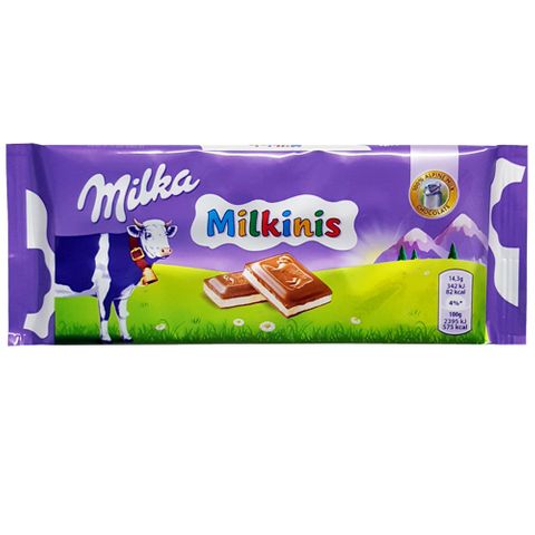 Tudo sobre 'Tablete de Chocolate Recheado Milkinis 100g - Milka'