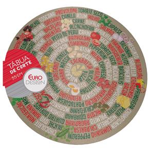 Tábua de Corte para Pizza Euro FH13014 Sabores - 35 Cm