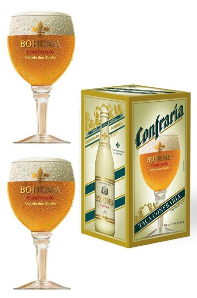 2 Taças de Cerveja Bohemia Confraria 430ml - Ambev