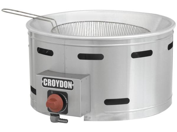 Tudo sobre 'Tacho para Frituras a Gás 7L Inox Croydon TFGC-G - com Controle de Temperatura'