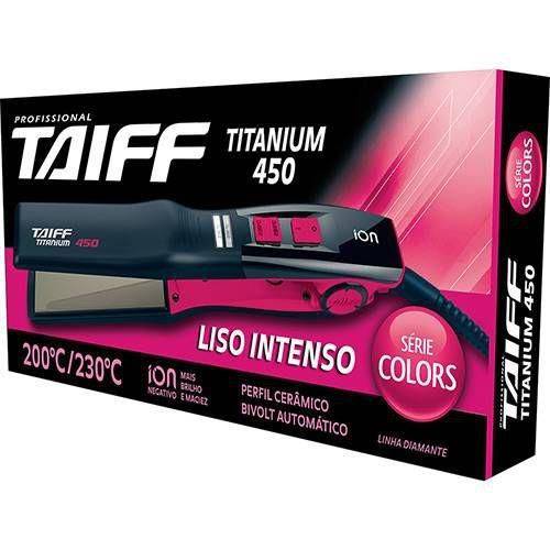 Tudo sobre 'Taiff - Chapa Titanium 450 Bivolts Colors Rosa'