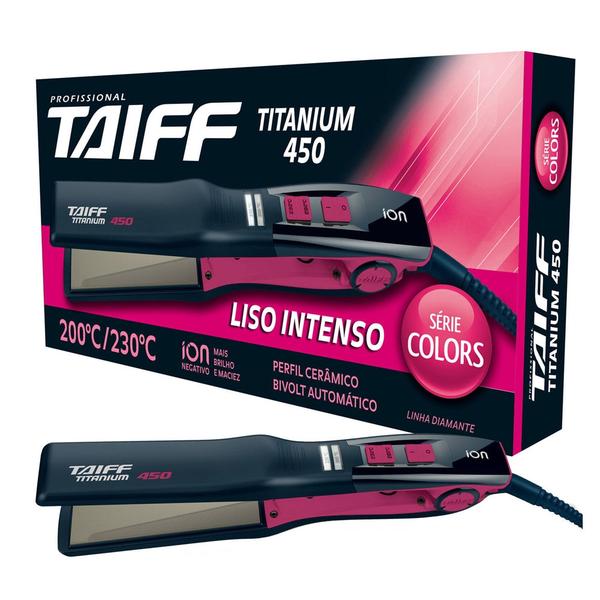 Taiff Chapa Titanium 450 Pink Serie Colors Bivolt