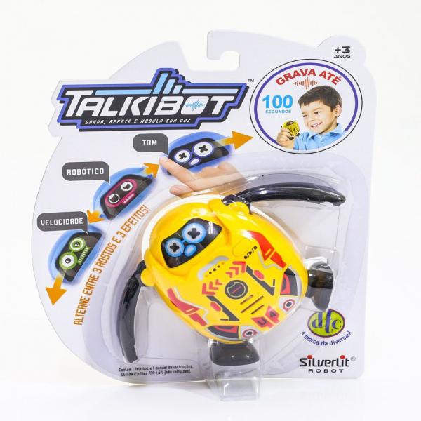 Talkibot Robô Gravador Silverlit Amarelo - DTC - Silverlit Toys-dtc