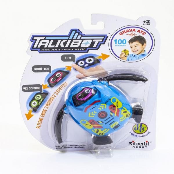 Talkibot Robô Gravador Silverlit Azul- DTC - Silverlit Toys-dtc
