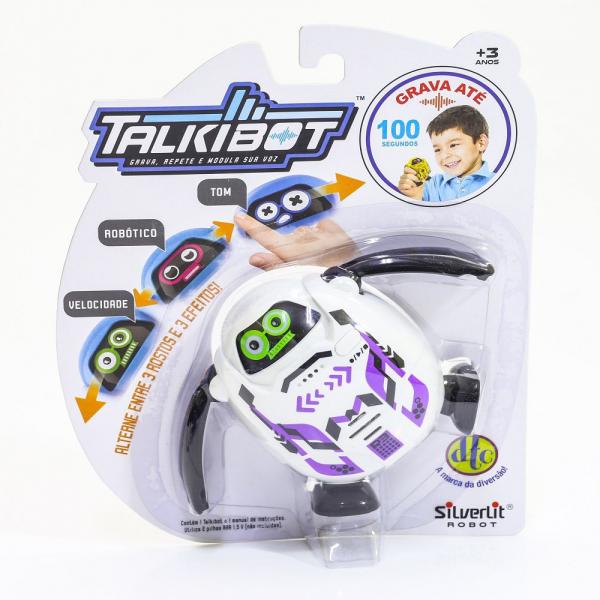 Talkibot Robô Gravador Silverlit Branco- DTC - Silverlit Toys-dtc