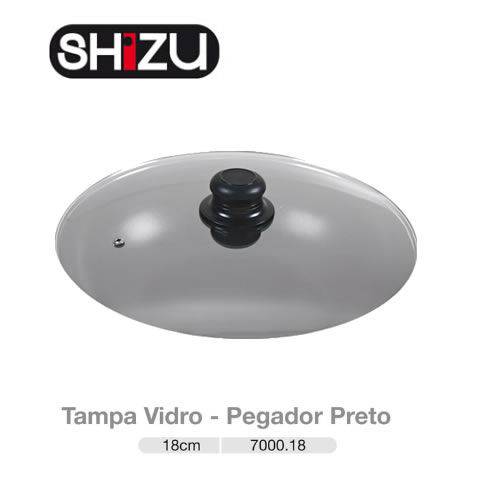 Tampa Vidro - Pegador Preto - 18cm Preta Shizu