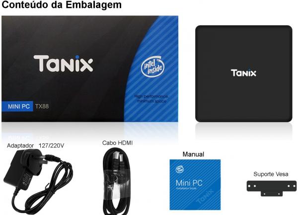 Tudo sobre 'Tanix Mini PC TX88 - Intel Inside'