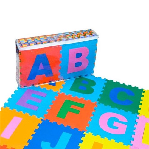 Tudo sobre 'Tapete Alfabeto com 26 Peças de E.V.A Yoyo Kids Colorido'