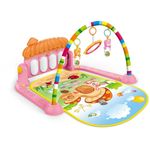 Tapete Atividades Infantil com Arco e Piano Musical Girl Color Baby Rosa