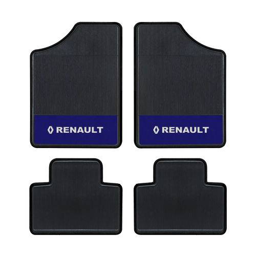 Tapete Automotivo - Logo Renault - Base Azul
