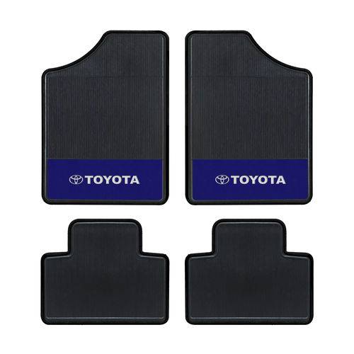 Tapete Automotivo- Logo Toyota - Base Azul