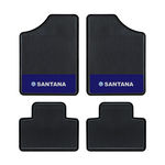 Tapete Automotivo- Santana - Base Azul - Logo Volkswagen
