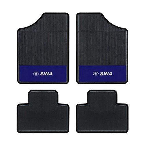 Tapete Automotivo- Sw4 - Base Azul - Logo Toyota