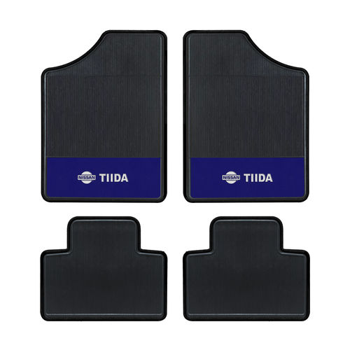 Tapete Automotivo - Tiida - Base Azul - Logo Nissan