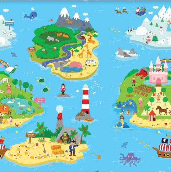 Tapete Baby Play Mat Médio Magical Island - Safety 1st