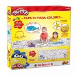 Tapete Bilíngue com Apagador para Colorir Play-doh Fun 8005-8