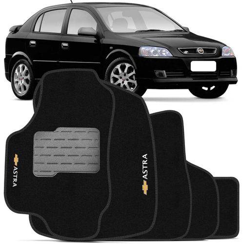 Tapete Carpete do Chevrolet Astra Preto com Trava Segurança