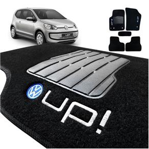 Tapete Carpete do Volkswagen Up! Preto com Trava Segurança