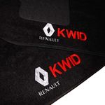 Tapete Carpete Personalizado Logo Bordada Kwid 2017 Até 2018