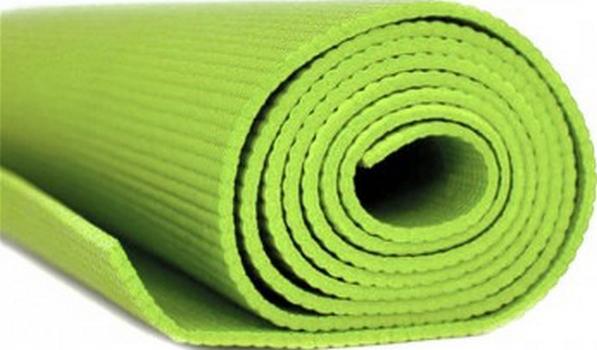 Tapete Colchonete de Yoga em EVA Simples Verde LiveUp LS3231G