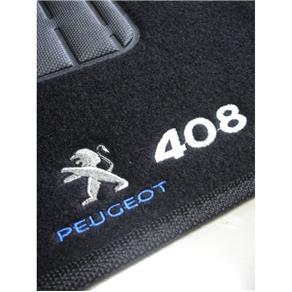 Tapete com Logo Bordado Peugeot 408 2011 em Diante - 5 Peças
