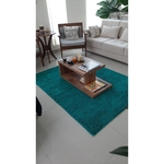 Tapete de algodão para sala/quarto - Verde Tiffany - 1,50 x 2,00