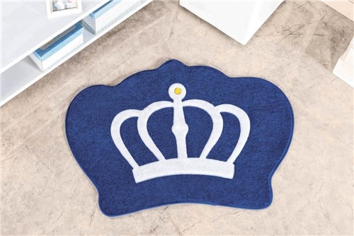 Tapete Formato Coroa Azul Royal
