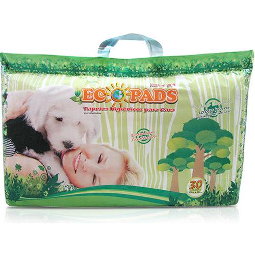 Tapete Higiênico para Cães Ecopads - 30 Unidades - Petmais
