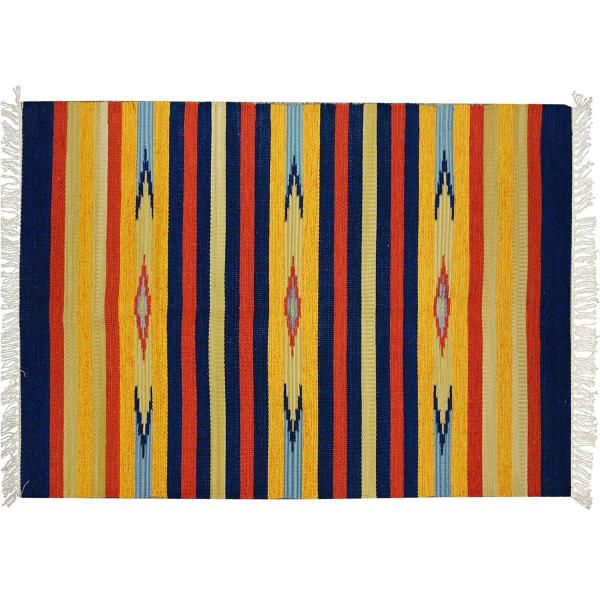 Tapete Indiano Kilim Shanti Dupla Face Santista - 1,00m X 1,40m - Diversos