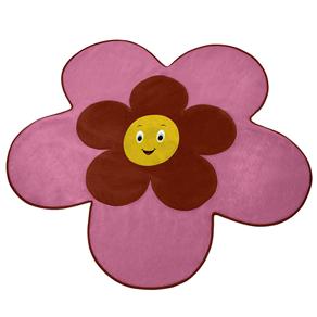 Tapete Infantil Casaborda Formato Big Flor - Pink/Vermelho