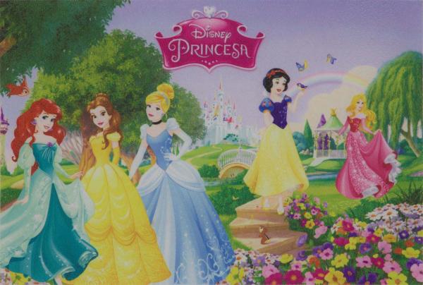 Tapete Infantil Disney 40x60 Cm Jolitex - Princesas Primavera
