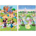 Tapete Infantil Dupla Face Recreio Disney Trip Princesas Jolitex 120cmx180cm Colorido