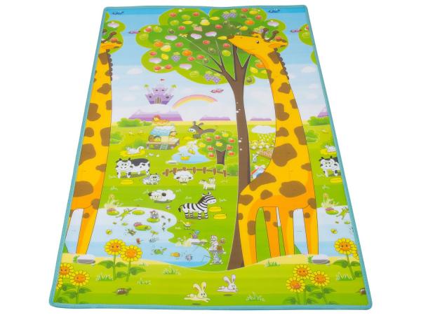 Tudo sobre 'Tapete Infantil Girafa ABC Dupla Face - Ibimboo 1,80x1,20cm'