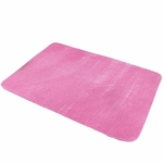 Tapete Liso para Quarto e Sala Tecido de Pelúcia 70cm x 50cm - Rosa