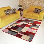 Tamanhos, Medidas e Dimensões do produto Tapete Marbella Illusione Artistic Retangular Vermelho 148x200cm - Rayza