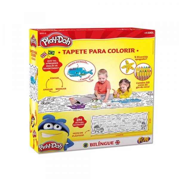 Tapete para Colorir com Apagador Bilíngue Play-Doh - Fun