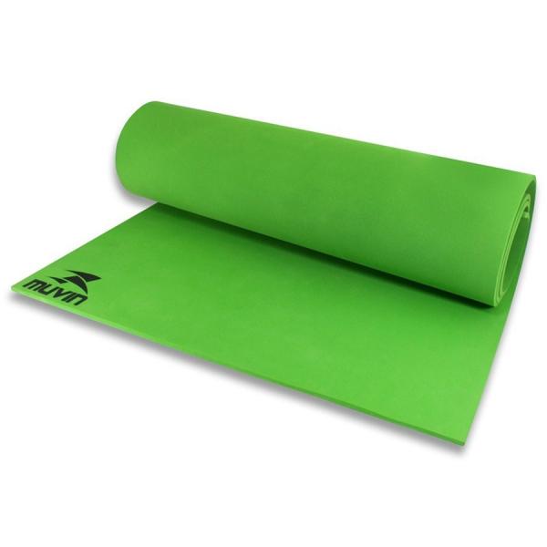 Tapete para Yoga em EVA - 180cm X 60cm X 0,5cm - Verde - Muvin