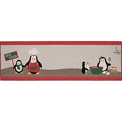 Tapete Passadeira Everyday Pinguim (50x160cm) Retangular - Aroeira