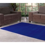 Tapete Retangular para Sala ou Quarto Azul Royal 1,40m x 70cm