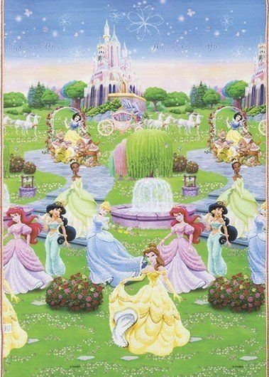 Tapete Recreio Princesas Disney 120x180 Jolitex