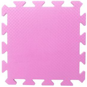 Tapete Tatame EVA Boracha de Encaixar Rosa Pink 50x50x1cm 10mm
