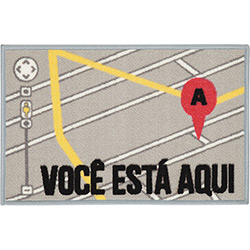 Tapete Toc Toc GPS Retangular 40x60cm - Aroeira Home