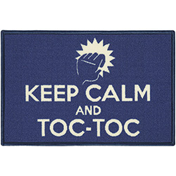 Tudo sobre 'Tapete Toc Toc Keep Calm Retangular (40x60cm) - Aroeira Home'