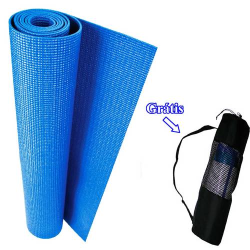 Tapete Yoga, Ginástica, Pilates, Exercícios 1,72m Cbr1072 Azul