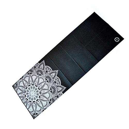 Tapete Yoga Mat Dobrável em PVC ECO Hopumanu - Preto