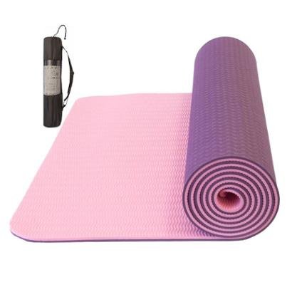 Tapete Yoga TPE Mat Pilates Ginástica 173x61x0,6cm com Bolsa